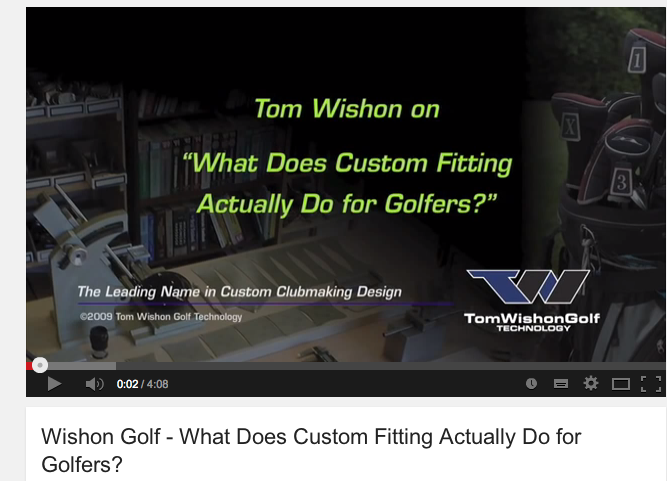 What does custom fitting actually do for golfers..